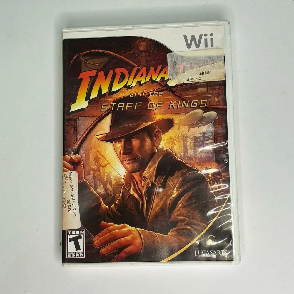 Indiana Jones and the Staff of Kings (Nintendo Wii) Complete with Manual TESTED